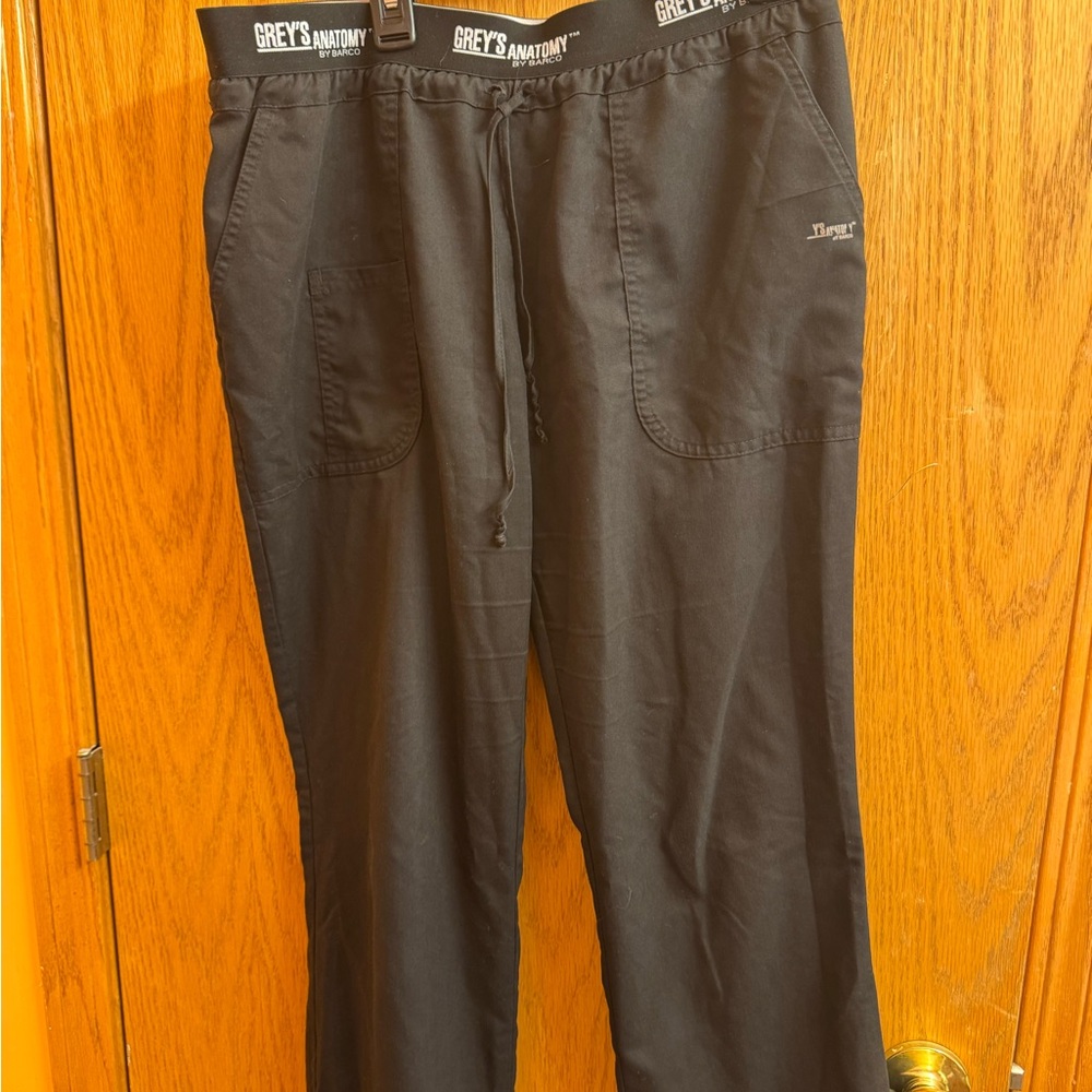 Grey's Anatomy Black Scrub Bottoms Sz Small